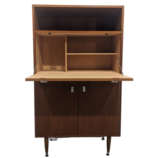 Vintage Scandinavian Secretary Desk 1