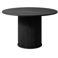Taree Eetkamertafel - Ø120 Cm - Zwart