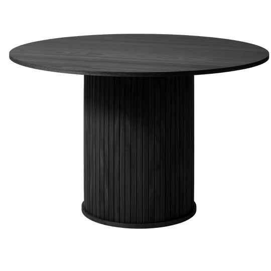 Taree Eetkamertafel - Ø120 Cm - Zwart 1