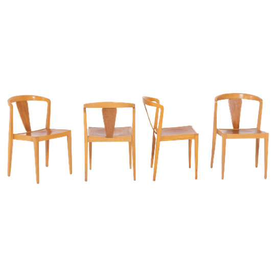 Set Of 4 Chairs / Stoel / Eetkamerstoel From 1960’s By Axel Larsson For Bodafors 1