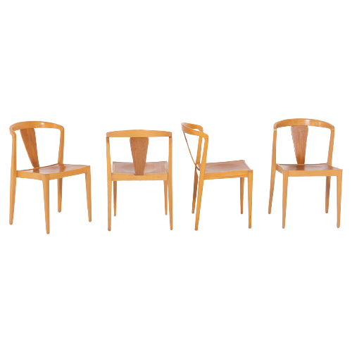 Set Of 4 Chairs / Stoel / Eetkamerstoel From 1960’S By Axel Larsson For Bodafors