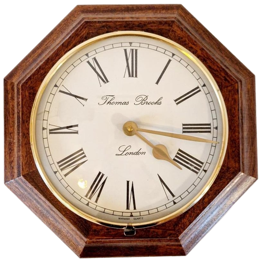 Vintage Engelse Klok Wandklok Klassieke Klok Clock 1