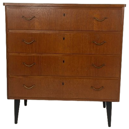 Scandinavisch Vintage Teak Fineren Ladekast Floro 1