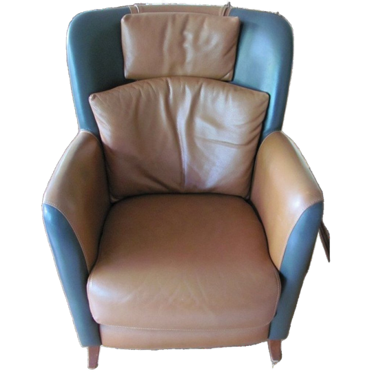 Leren Clubfauteuil, Leunstoel Calypso 1