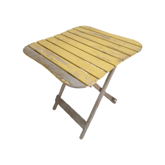 Vintage Brocante Teak Tuintafel Serretafel 1