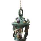 Ceramic Lantern With Sealife Decor, Vietri Sul Mare, Italy. thumbnail 1