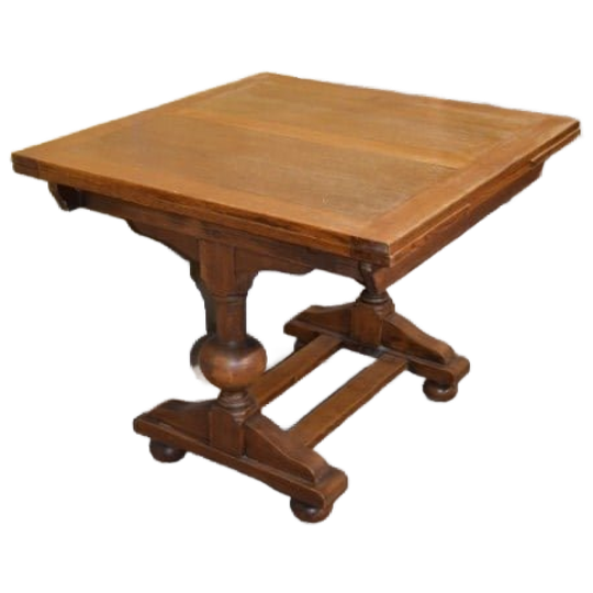 Vierkante Eiken Eettafel Uittrekbaar Ca 1939 1