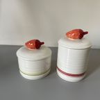 &klevering Anouk Kramer Voorraadpotten Set 2x Herfst Wit thumbnail 1