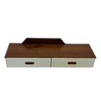 Vintage Wandkastje Wandrek Jaren 60 Teak thumbnail 1