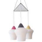 Vintage Jaren '50 Hanglamp In Opaline Glas thumbnail 1
