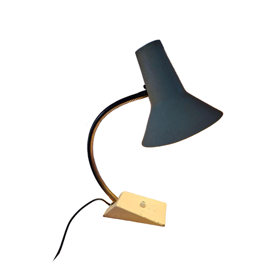 Sis Light Duits Vintage Bureau Lamp Jaren 50 Geel. 1