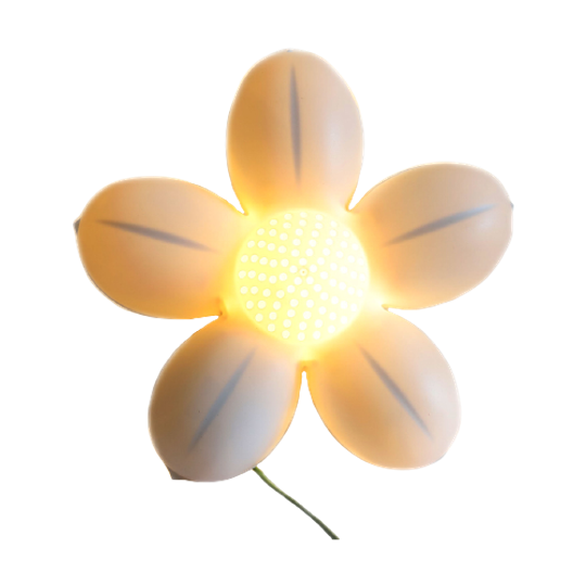 Vintage Ikea Smila Kunststof Wandlamp Witte Bloem, Voor 2000 1