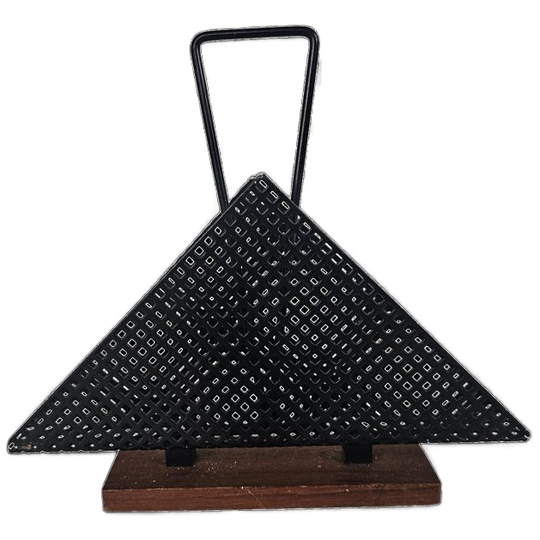 Vintage - Pilastro - Brievenhouder - Servethouder - Metaal - Teak - 60's 1