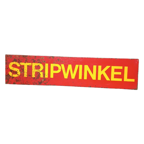 Reclamebord Van Een Stripwinkel