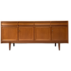 Vintage Houten Dressoir / Sideboard Met Deuren En Lades thumbnail 1