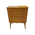 Vintage Alfred Cox Design Hoge Ladekast Ladekastje Kast Kastje thumbnail 1