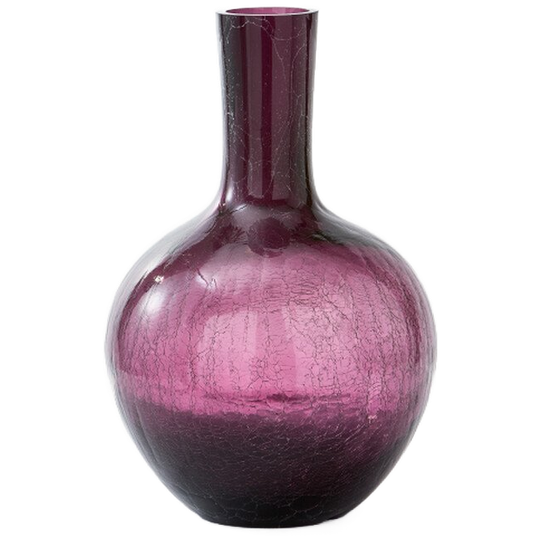 Polspotten | Gecraqueleerde Glazen Bolvaas L 1