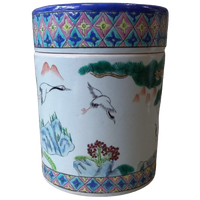 Chinese Theedoos Met Kraanvogels