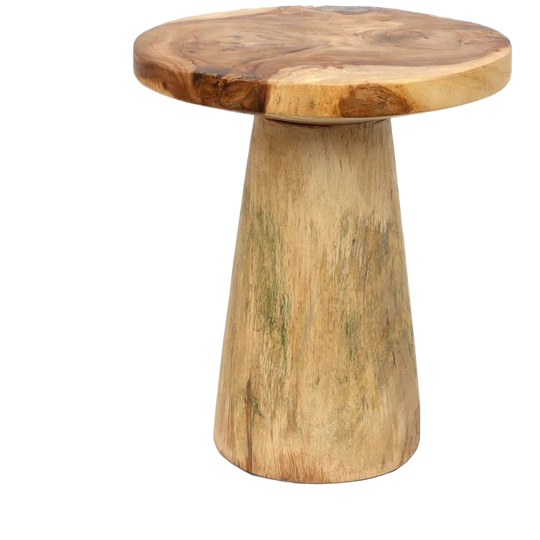 Bazar Bizar | De Timber Conic Bijzettafel - Naturel - 50 1