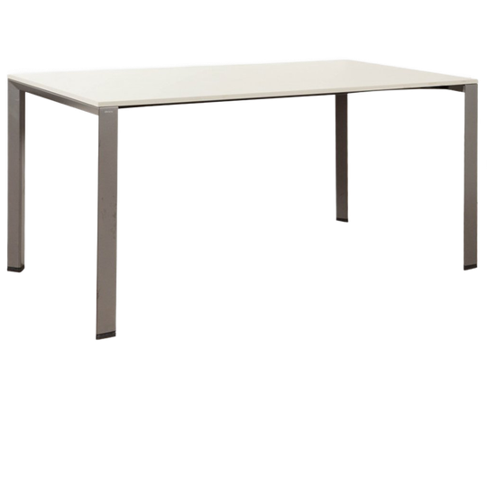 Ahrend 700 Tafel, Lichtgrijs Blad, 160 X 80 Cm, Antraciet Vast Hoogte Onderstel 1