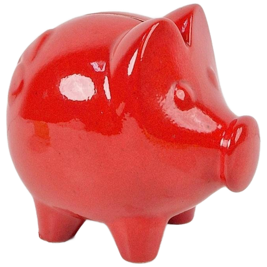 Vintage Scheurich Groot Rood Spaarpot Mid Century W Germany 1