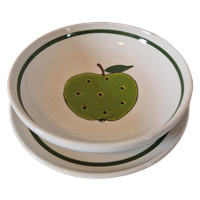 Vintage Fruittest Fruittes Schaal Met Appel