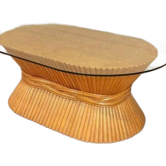 Vintage Mcguire Korenschoof Salontafel 1