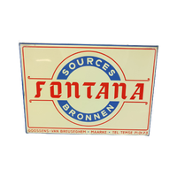 Metalen Reclamebord Fontana 1955