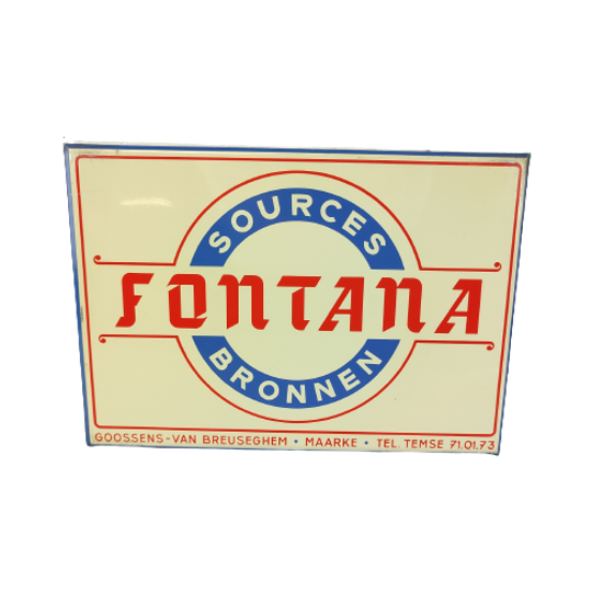 Metalen Reclamebord Fontana 1955 1