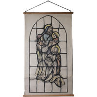 Prachtig Ontwerp Maria & Jezus (vidimus) Van Een Kerkraam, Jos Van Dormolen