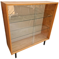 Strakke Vintage Vitrinekast Kast Vitrine