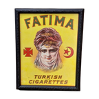 Ingelijste Reclame Van Fatima Turkish Blend Cigarettes. thumbnail 1