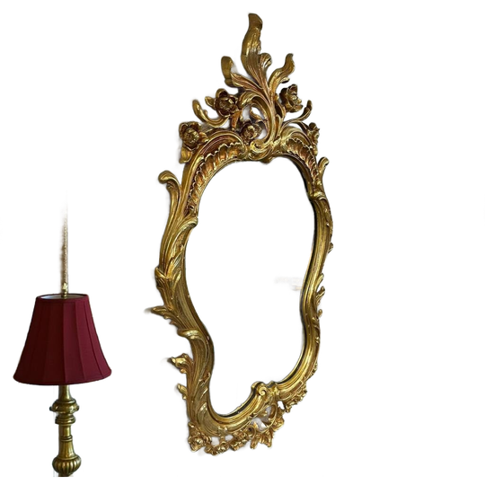Vintage Gouden Barok Spiegel / Wandspiegel 1
