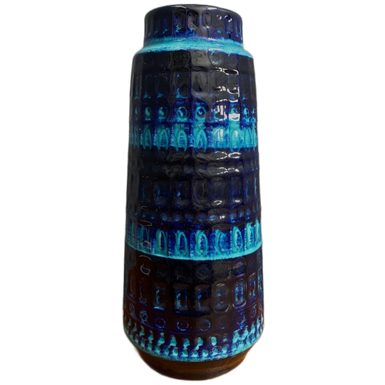 Scheurich Blue Ceramic Vase Model 260-30 1