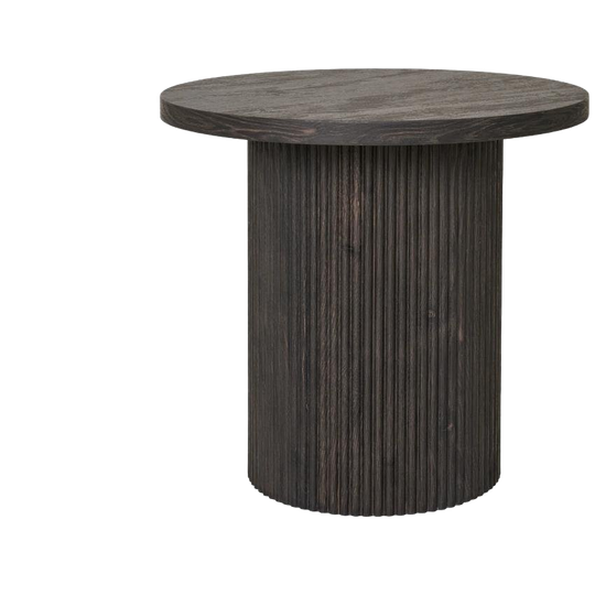 House Nordic | Bijzettafel Rond Donkerbruin Boavista 1