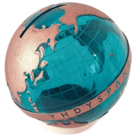 Vintage Spaarpot Globe Spaarpotje Wereldbol