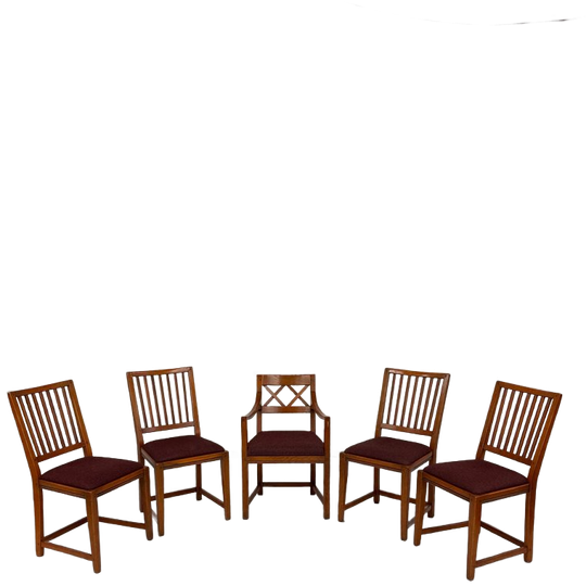Set Van 5 Schuitema Eetkamerstoelen 1