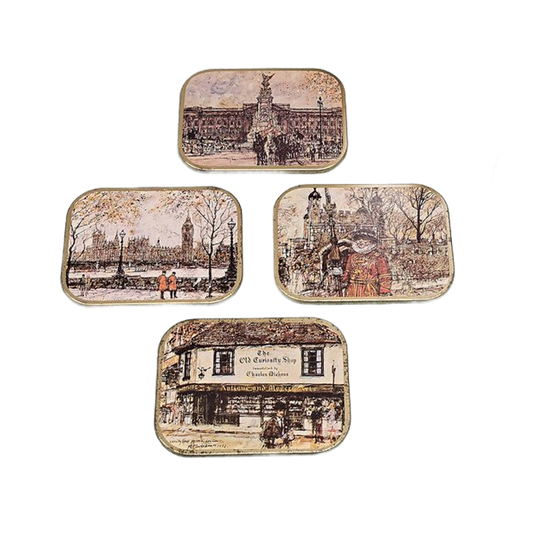 Vintage Coasters / Onderzetters London (6x) 1