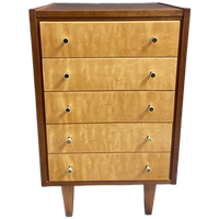 Chest Of Drawers In 2-tone Wood 1960s