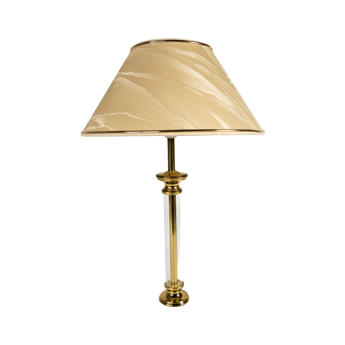 Lucite - Vintage Tafellamp - Plexiglas - Hollywood Regency - Duitsland - 70'S