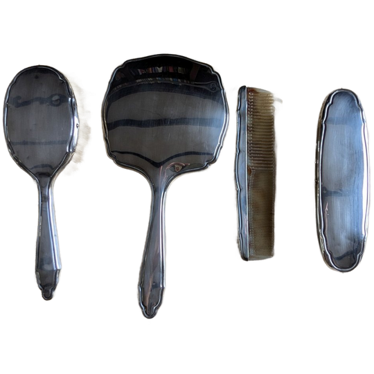 4-delige Kaptafelset Verzilverd 1