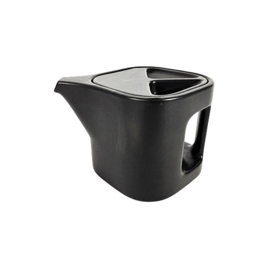 Laveno Ravelli - Makio Hasuike - Italie - Design Minimalistische Theepot In Mat Zwart - 1975 1