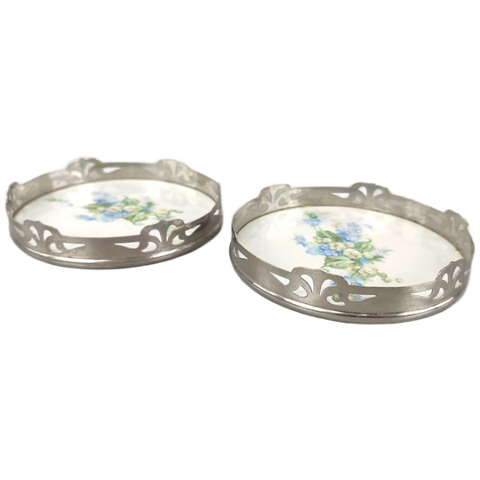 Duo Wmf Art-nouveau Onderzetters 1