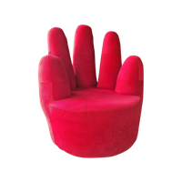 90's Vintage Fauteuil Rode Handstoel Retro Fauteuil