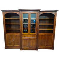 Klassieke Engelse Boekenkast, Bestaande Uit 3 Delen