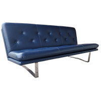 Artifort C684 Vintage Bank Artifort Leren Bank Blauwe Bank Kho Liang Le Bank