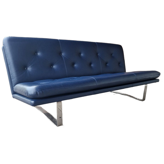 Artifort C684 Vintage Bank Artifort Leren Bank Blauwe Bank Kho Liang Le Bank 1