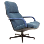 Artifort Swivel Chair Blue | F154 Geoffrey Harcourt Bureau thumbnail 1