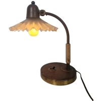 Jaren 30 Art Deco Bureau Lamp Notaris Lamp