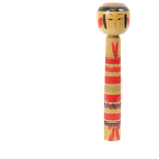 Grote Kokeshi Pop Xl Massief Hout Japan Showa Periode 37cm thumbnail 1